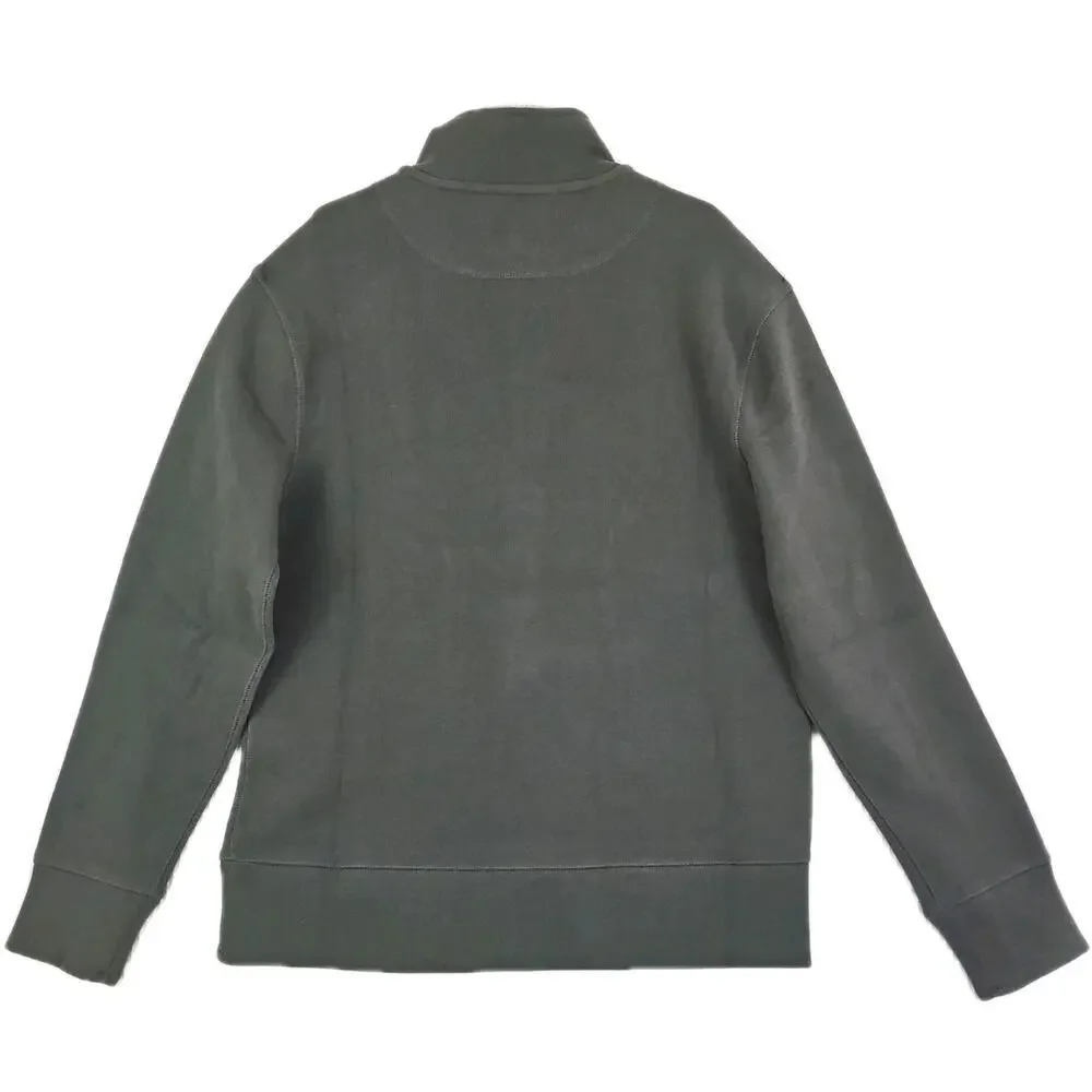 Banana Republic ~Men's Size M~ Green Cotton Blend 1/4 Zip Pullover NWT.